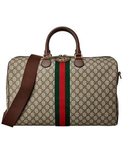 Gucci Ophidia GG Medium Carry-on Duffle Bag - Brown