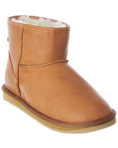 Australia Luxe Cozy X Short Leather Boot - Brown