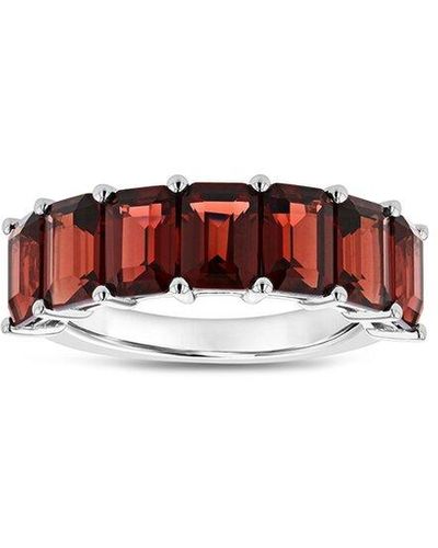 Diana M. Jewels Fine Jewelry 14k Garnet Half-eternity Ring - Red