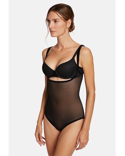 Wolford Tulle Forming Bodysuit - Black