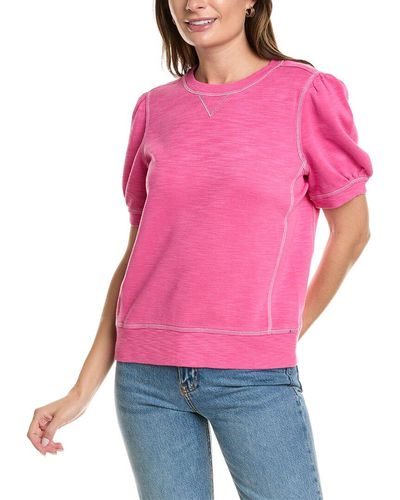 Tommy Bahama Tobago Bay Puff Sleeve T-shirt - Pink