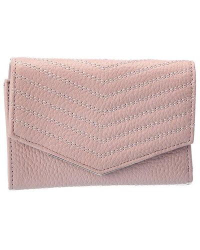 Ted Baker Jensina Quilted Leather Bifold Wallet - Pink