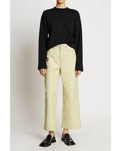 Proenza Schouler Leather Culotte - Yellow
