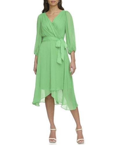 DKNY Asymmetrical Dress - Green