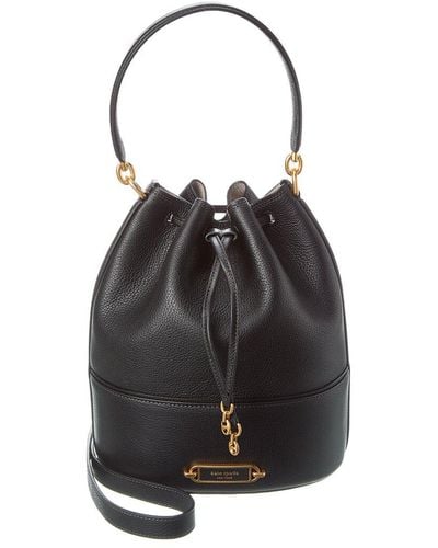 Kate Spade Gramercy Medium Leather Bucket Bag - Black