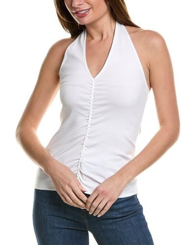 Lafayette 148 New York Ruched Top - White
