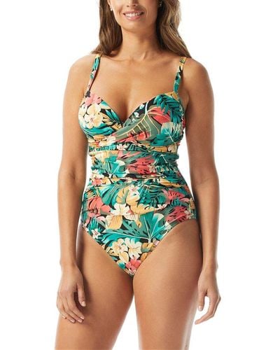 Coco Reef Enrapture Underwire One Piece Swimsuit - Blue
