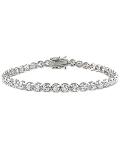 Rina Limor 14k 4.10 Ct. Tw. Diamond Tennis Bracelet - White