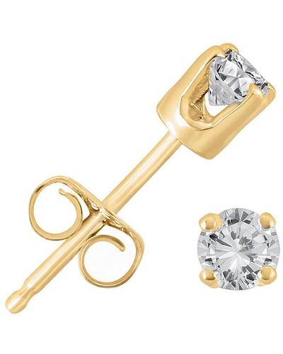 Diana M. Jewels Fine Jewelry 14k 0.33 Ct. Tw. Diamond Studs - Metallic