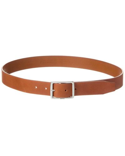 BOSS Rudolf Leather Belt - Brown