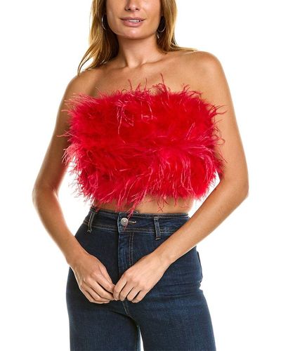 Lamarque Feather Bustier - Red