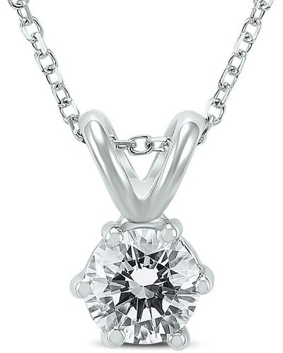 Monary 14k 0.46 Ct. Tw. Diamond Necklace - Metallic
