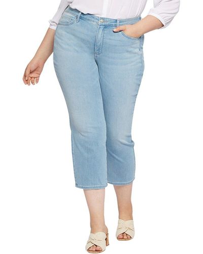 NYDJ Plus Piper Poetry Relaxed Crop Jean - Blue