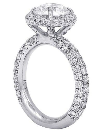 Diana M. Jewels Fine Jewellery White Gold 3.20 Ct. Tw. Diamond Half-set Ring