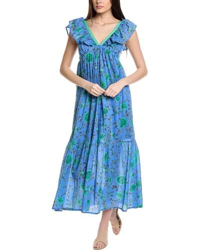 Ro's Garden Jasmin Maxi Dress - Blue