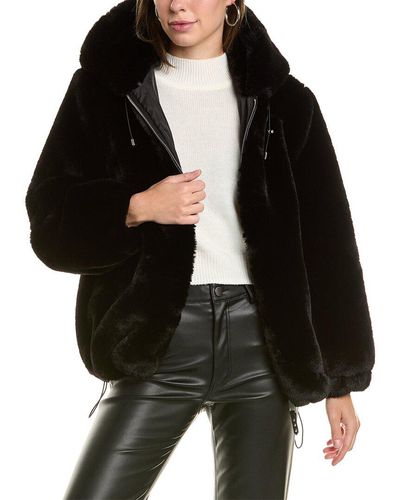 Rebecca Minkoff Oversized Hooded Jacket - Black
