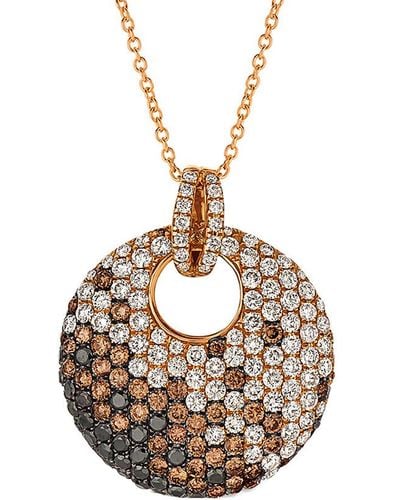 Le Vian Le Vian 14k Rose Gold 2.08 Ct. Tw. Diamond Necklace - Metallic