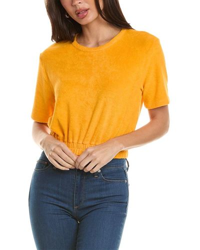 Monrow Terry Cloth T-shirt - Orange