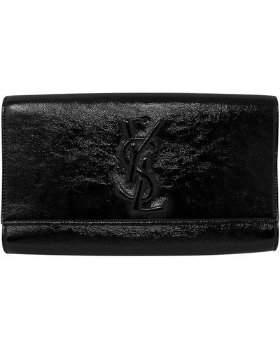 Saint Laurent Patent Leather Clutch (Authentic Pre-Owned) - Black