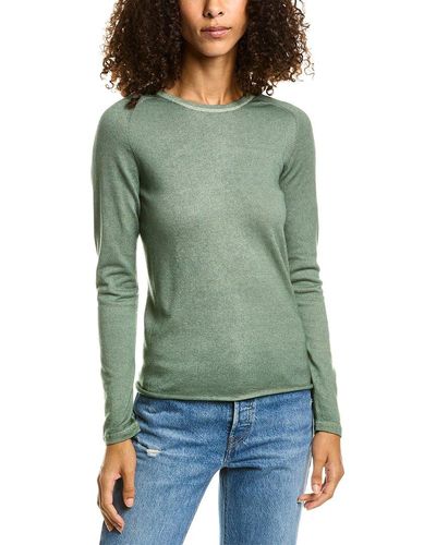 Majestic Filatures Cashmere Boatneck Sweater - Green