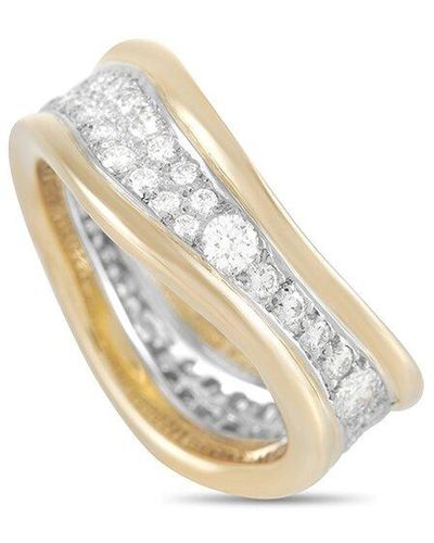 Heritage Tiffany & Co. Tiffany & Co. 18k 1.00 Ct. Tw. Diamond Curved Band Ring - Metallic