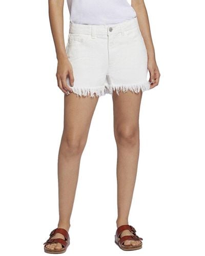 Current/Elliott The Riviera Blanc Mid Rise Short Jean - White