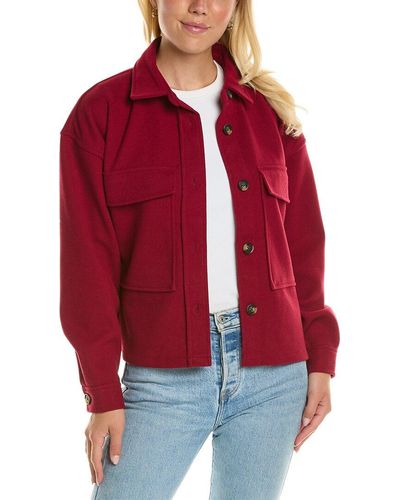 Beach Lunch Lounge Beachlunchlounge Double Faced Cropped Knit Jacket - Red