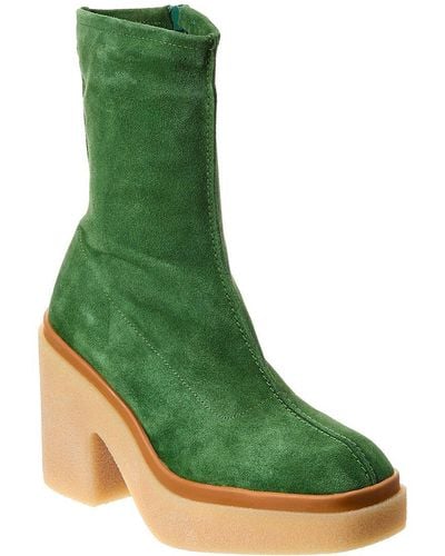 Free People Gigi Suede Ankle Boot - Green