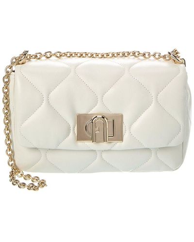 Furla 1927 Mini Quilted Leather Crossbody 20 - Natural
