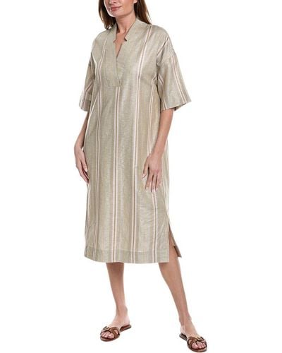 Hanro Urban Casuals Linen-blend Midi Dress - Natural