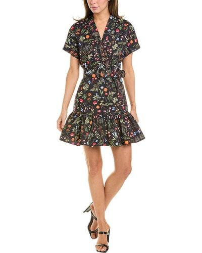 Hutch Peach Mini Dress - Black