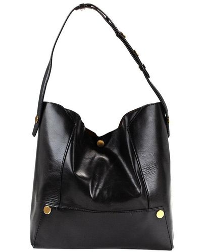Stella McCartney Leather Popper Tote (Authentic Pre-Owned) - Black