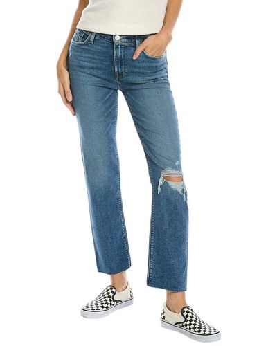 Hudson Jeans Women's Jade High Rise Straight, Loose Fit Jean, Seascape