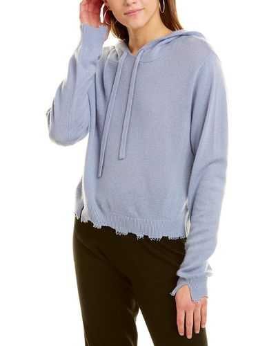 525 America Distressed Cashmere Hoodie - Gray