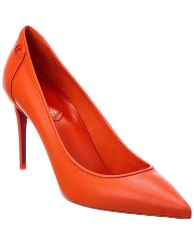 Christian Louboutin Sporty Kate 85 Leather Pump - Red