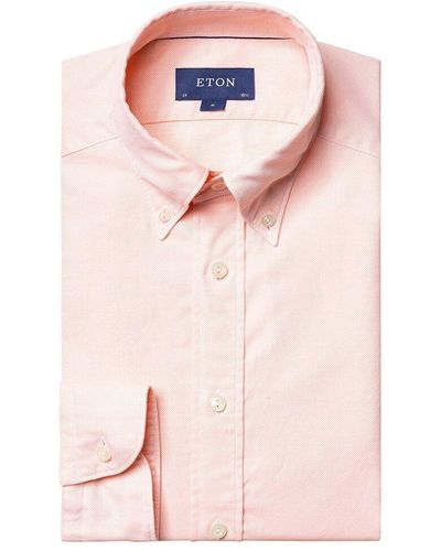 Eton Slim Royal Oxford Dress Shirt - Pink