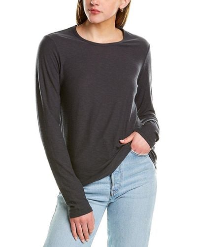 James Perse Crew Neck Long Sleeve T-shirt - Multicolor