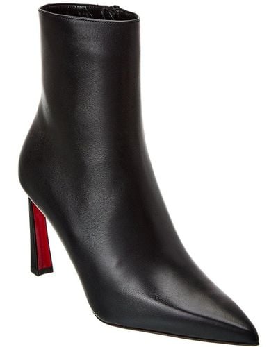 Christian Louboutin Condora 85 Leather Bootie - Black