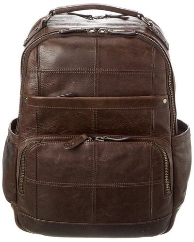 Frye Logan Leather Backpack - Brown