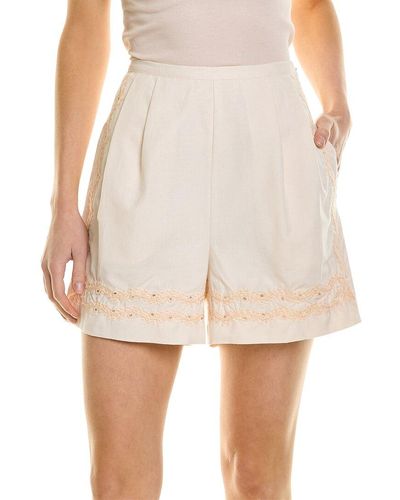 Joie Moree Linen-blend Short - Natural