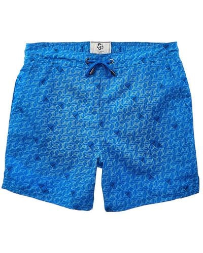 Ted Baker Renshaw Butterfly Printed Swim Short - Blue