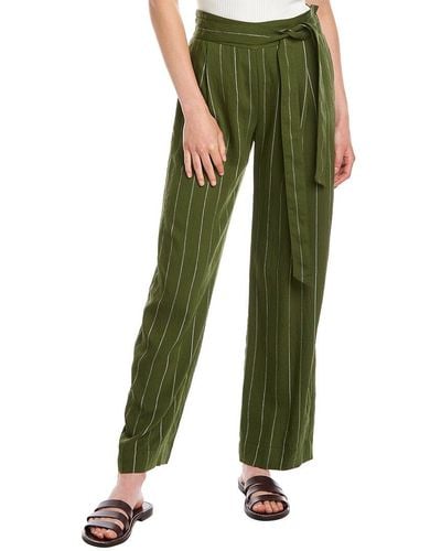 Vince Belted Pull-on Pant - Green