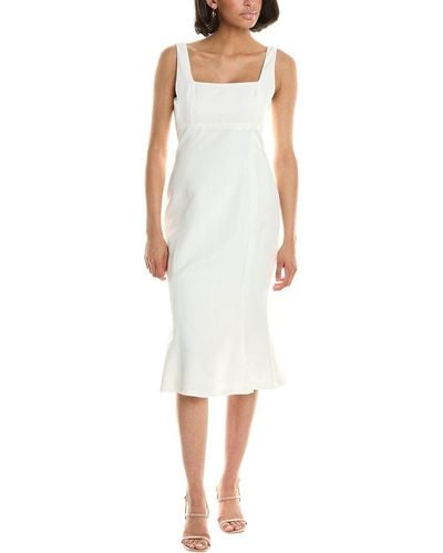 Laundry by Shelli Segal Midi Dress - White