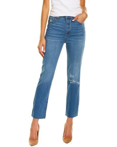 Juicy Couture Medium Wash High-rise Straight Jean - Blue