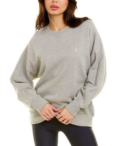 Sweat Sweaty Betty Gris Pour Femme - Taille S - Mélange Coton - Idéal Yoga