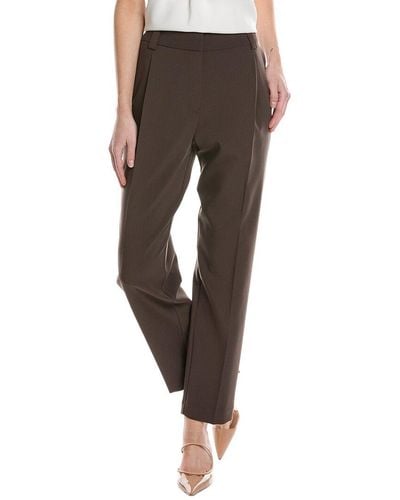 Vince Camuto Wide Waistband Straight Leg Pant - Brown