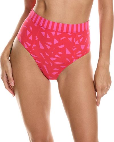 Sweaty Betty Brook High-Waist Xtra Life Bikini Bottom - Pink