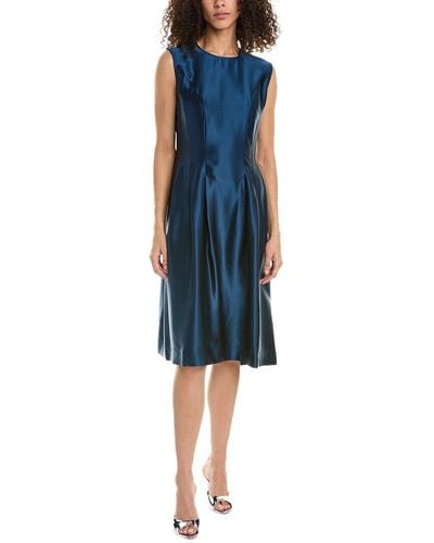 Frances Valentine Florencia Silk Shift Dress - Blue