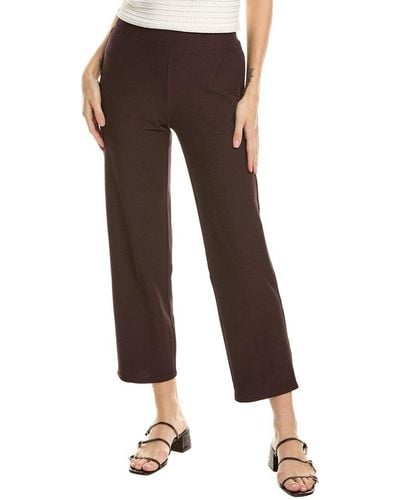 Eileen Fisher Slim Ankle Pant - Brown