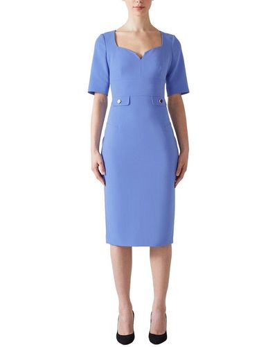 LK Bennett Diana Dress - Blue